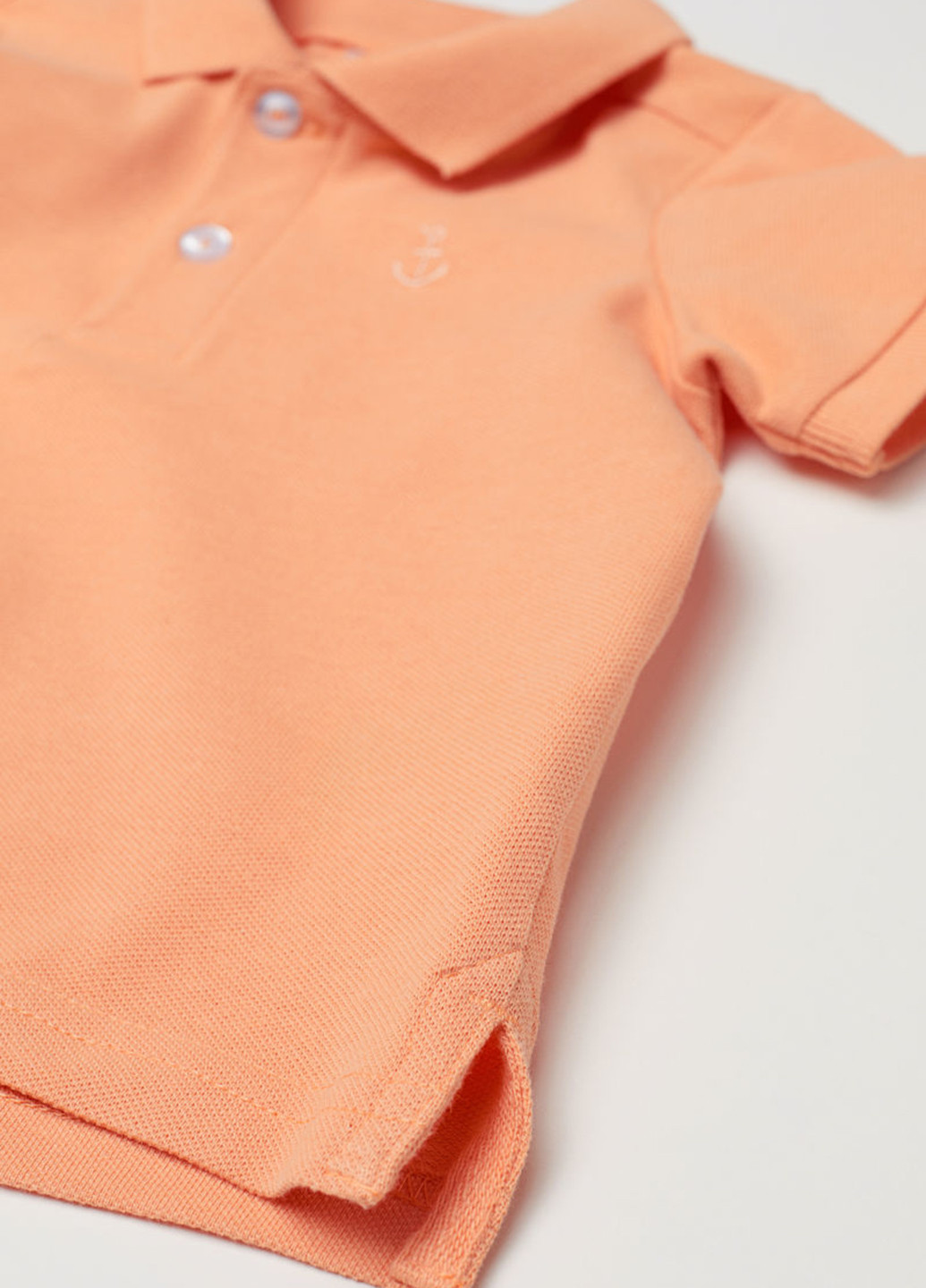 Оранжевая детская футболка-поло для мальчика H&M однотонная