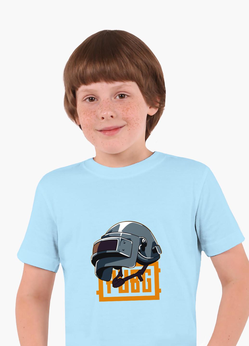 Голубая демисезонная футболка детская пубг пабг (pubg)(9224-1184) MobiPrint