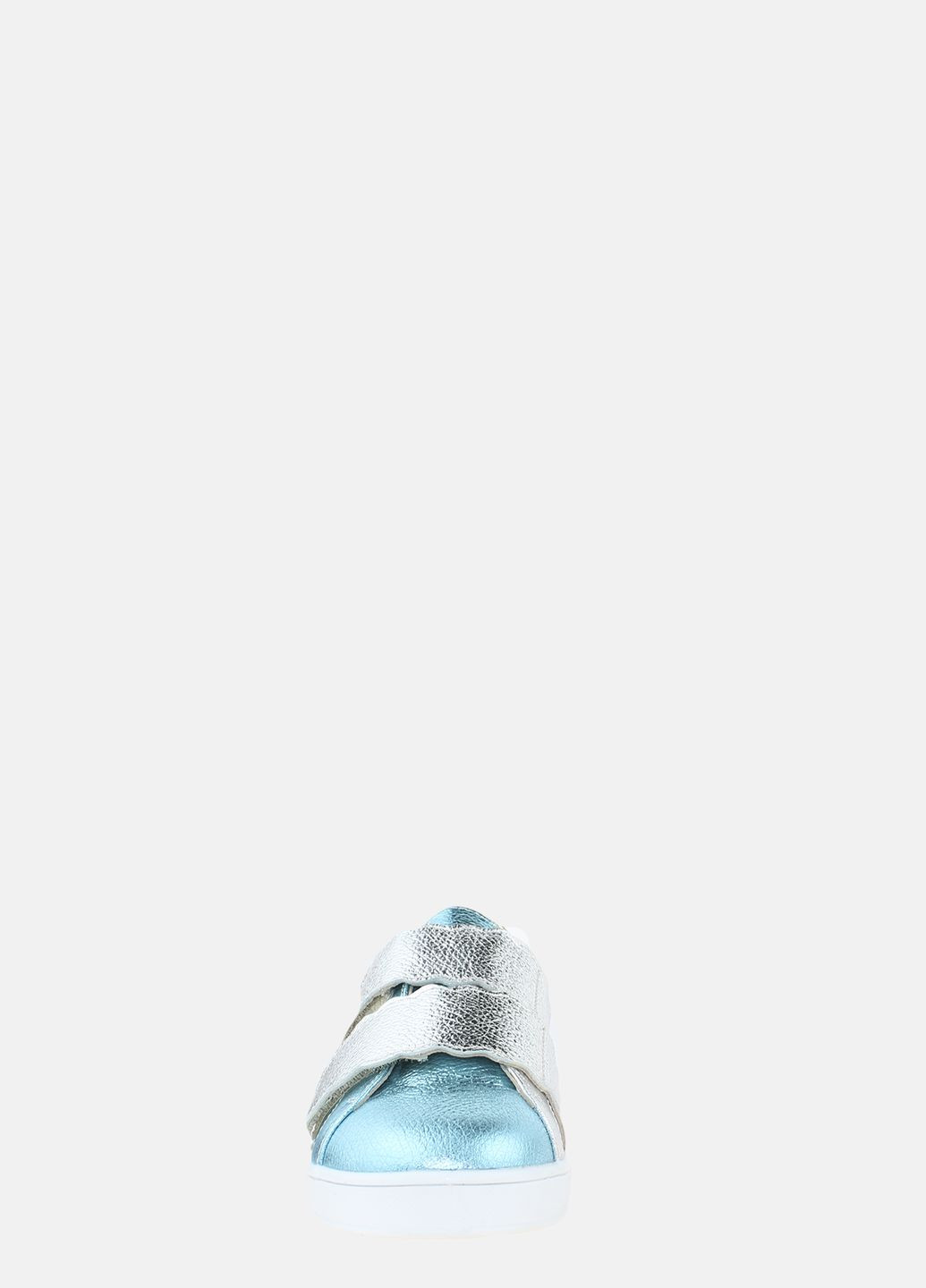 Срібні кеди rf7112 срібло-блакитний Favi