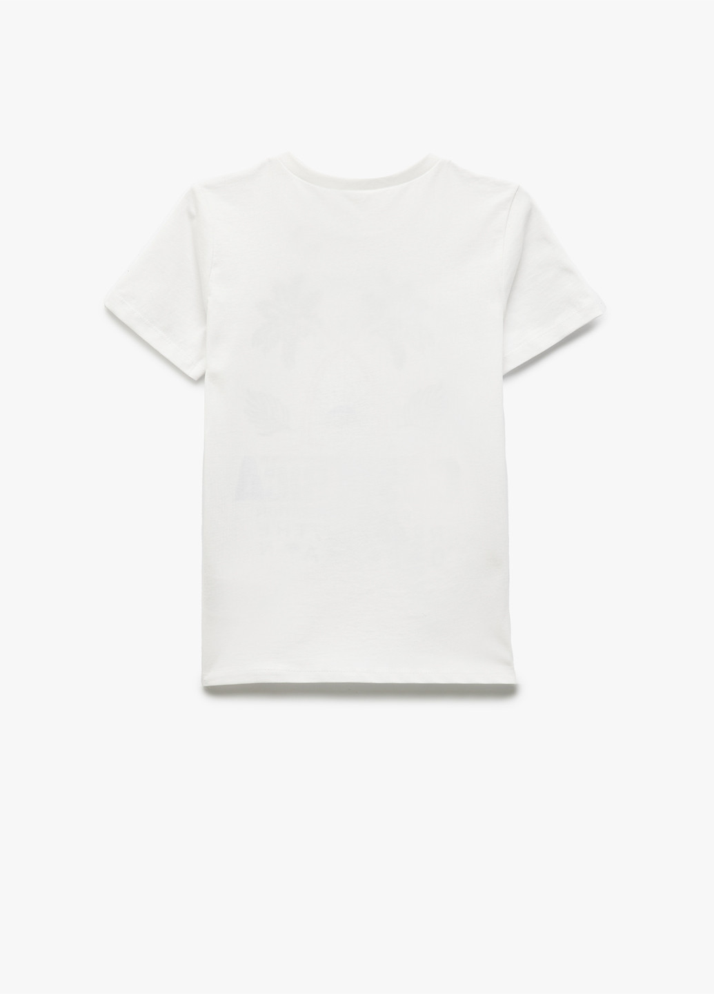 Белая демисезонная футболка KOTON