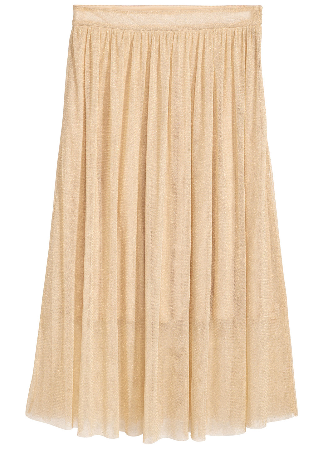 Золотая кэжуал меланж юбка H&M клешированная