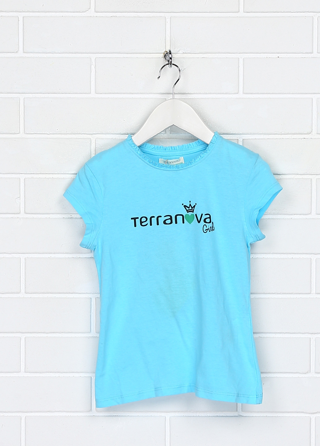 Блакитна літня футболка Terranova