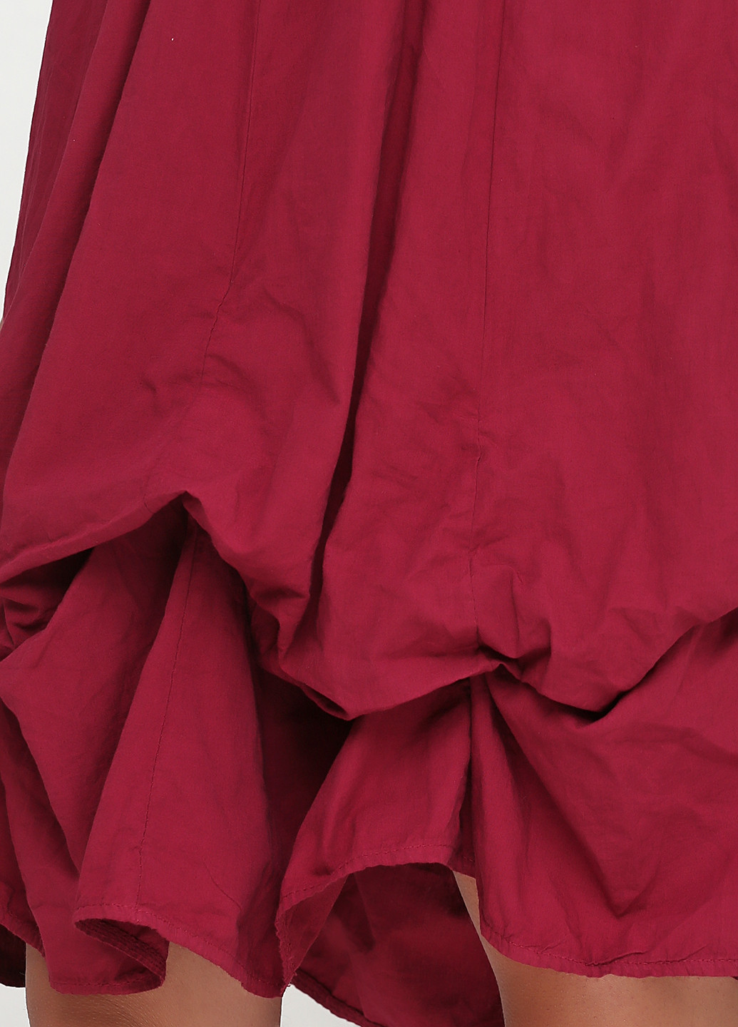 Бордовое кэжуал платье а-силуэт New Collection однотонное