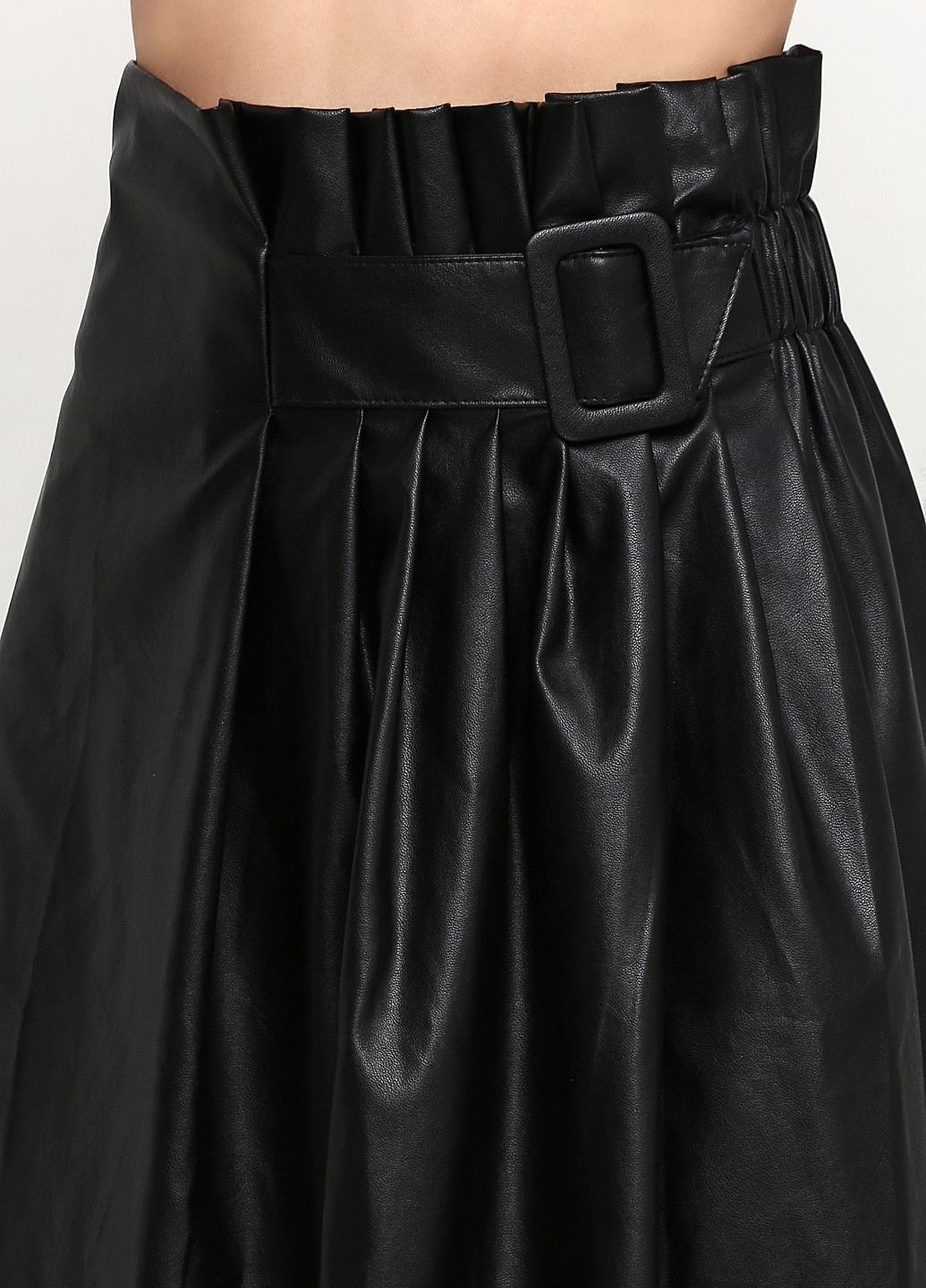 Черная кэжуал однотонная юбка Miho's клешированная
