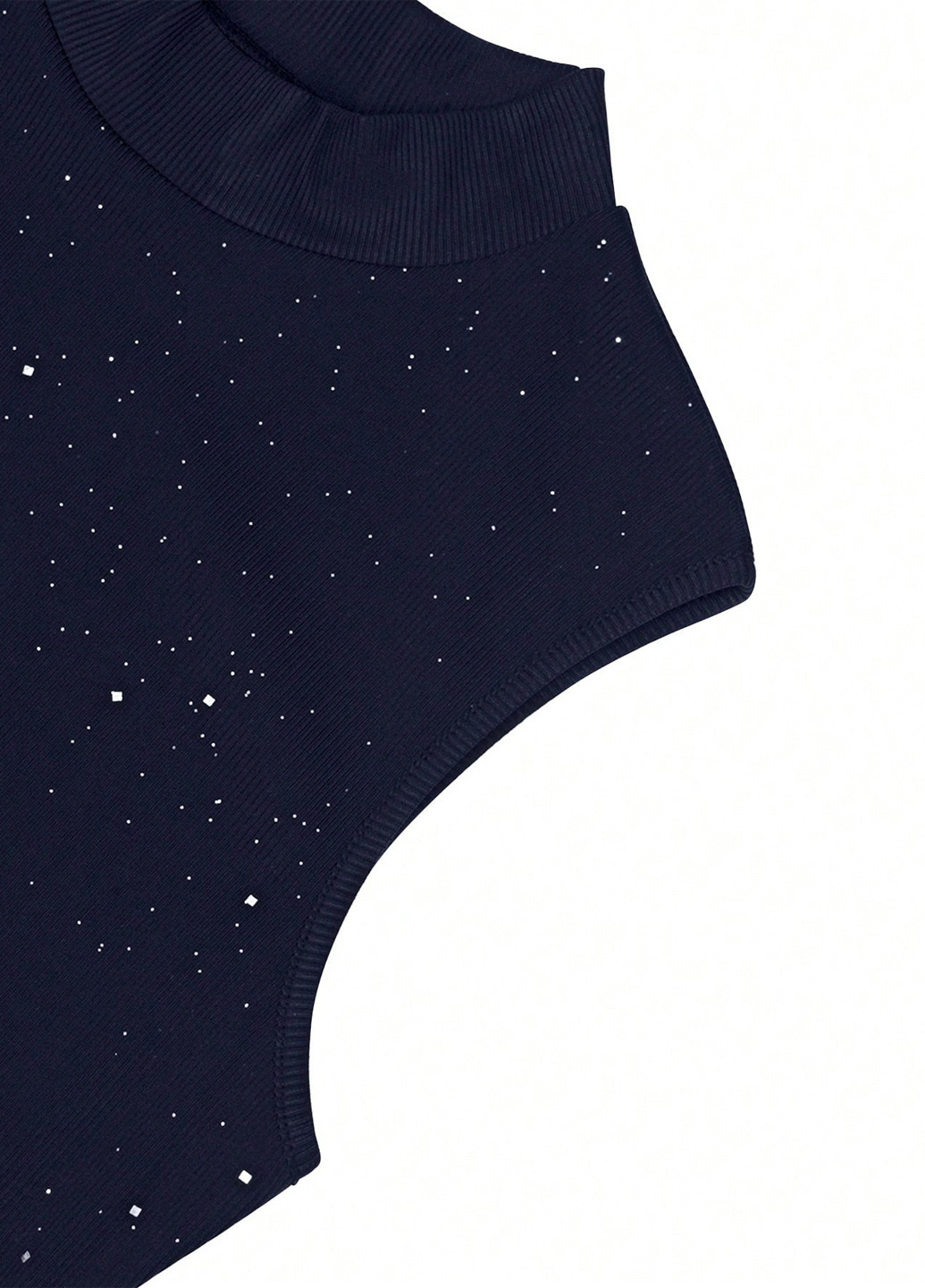 Темно-синя коктейльна сукня футляр SHEIN однотонна