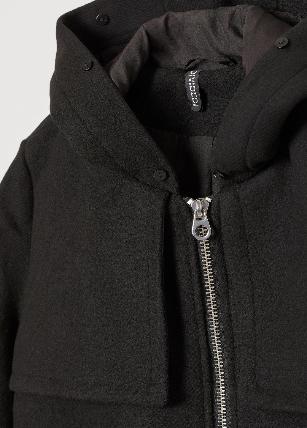 Чорна демісезонна куртка H&M