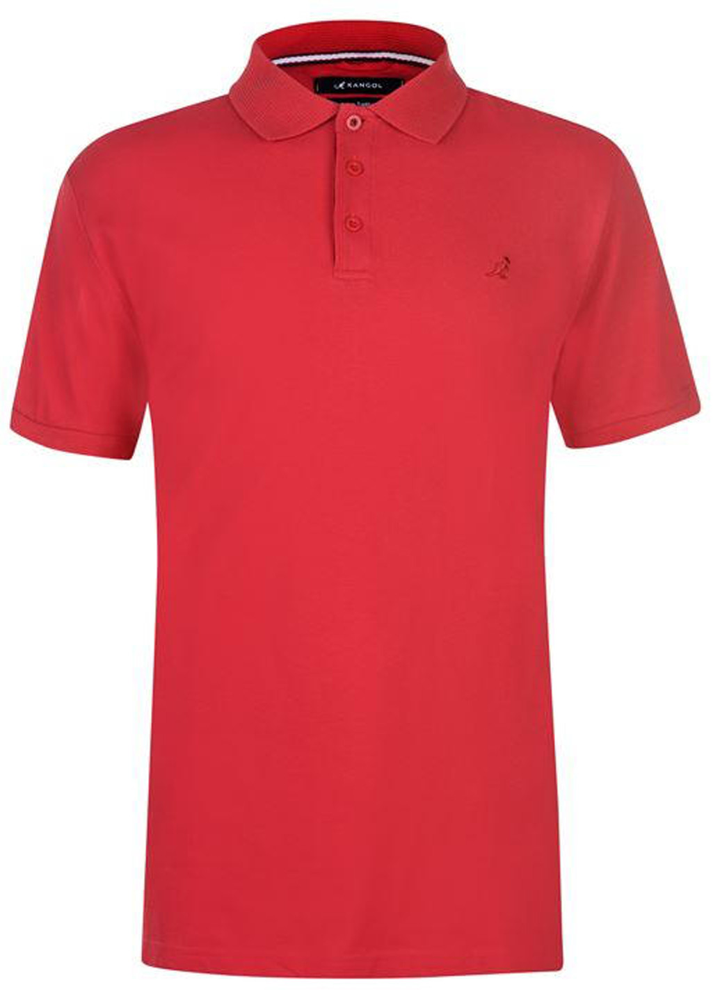 Красная футболка-поло для мужчин Kangol однотонная