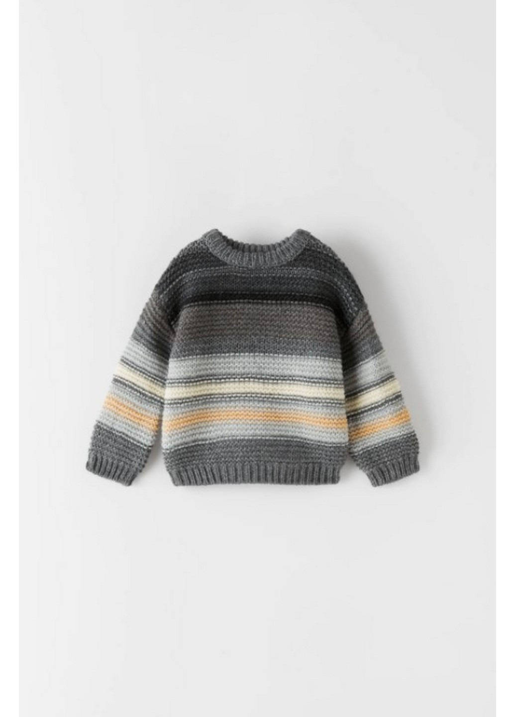 Серый зимний вязаний свитер для мальчика Zara