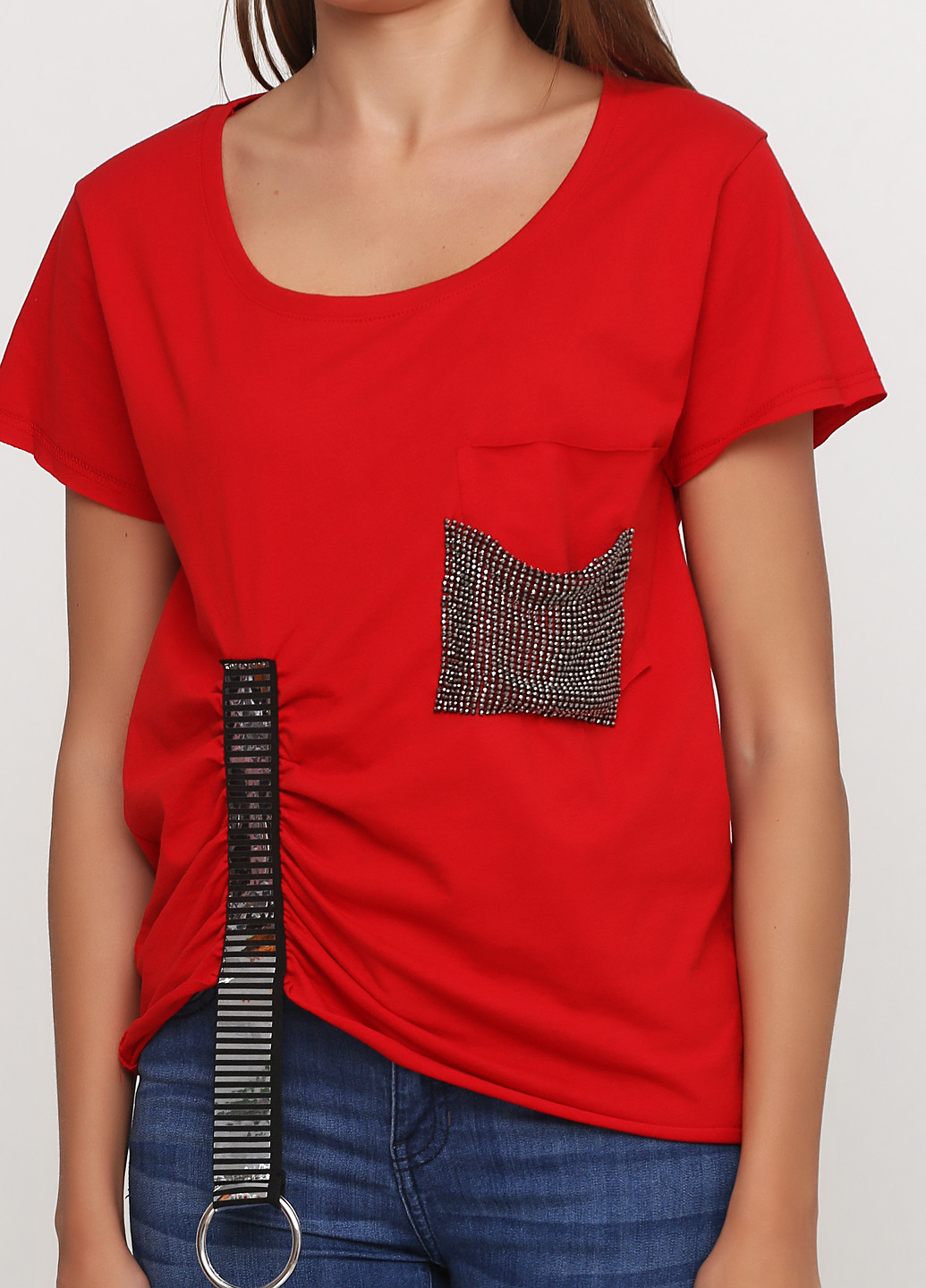 Красная летняя футболка Go Fashion