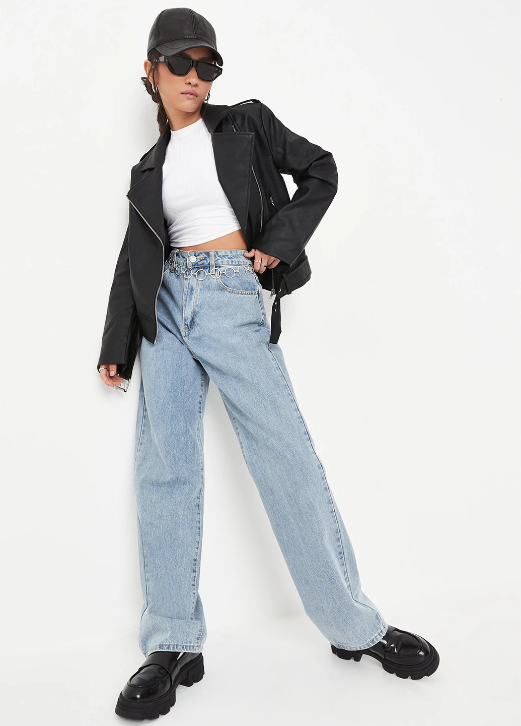 Чорна демісезонна куртка Missguided