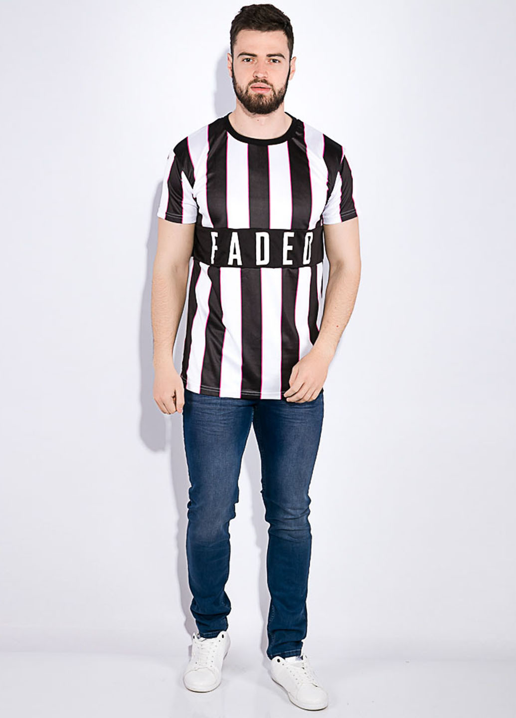 Чорно-біла футболка Time of Style