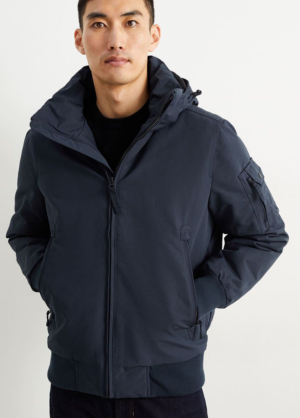 Темно-синяя демисезонная куртка C&A