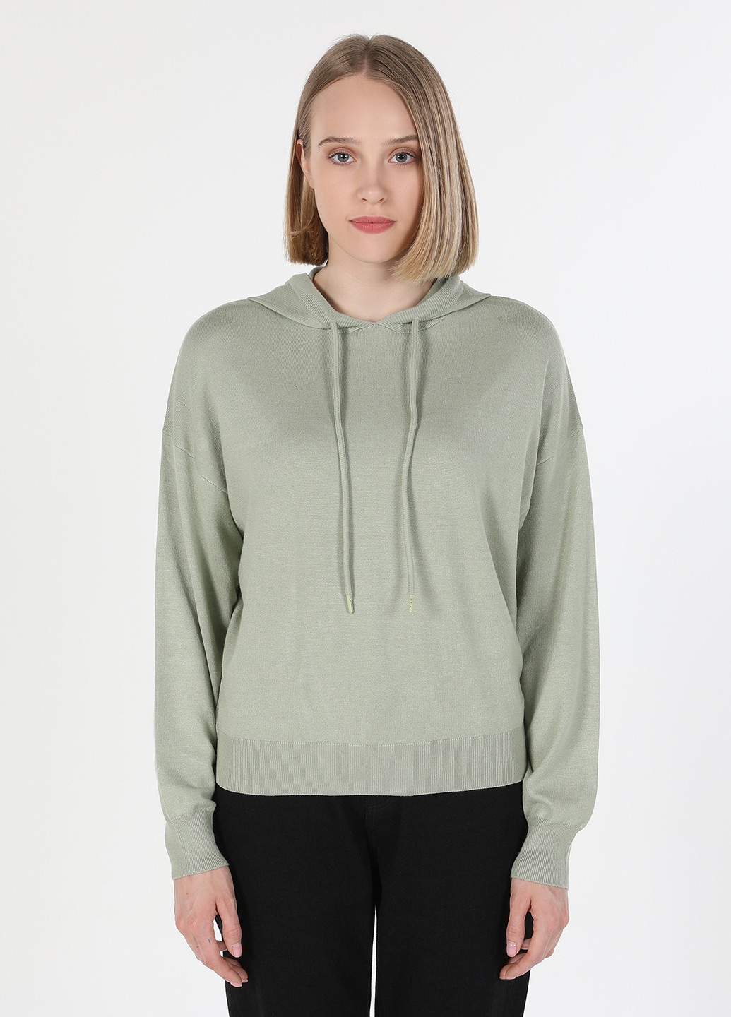 Сіро-зелений демісезонний светр Colin's