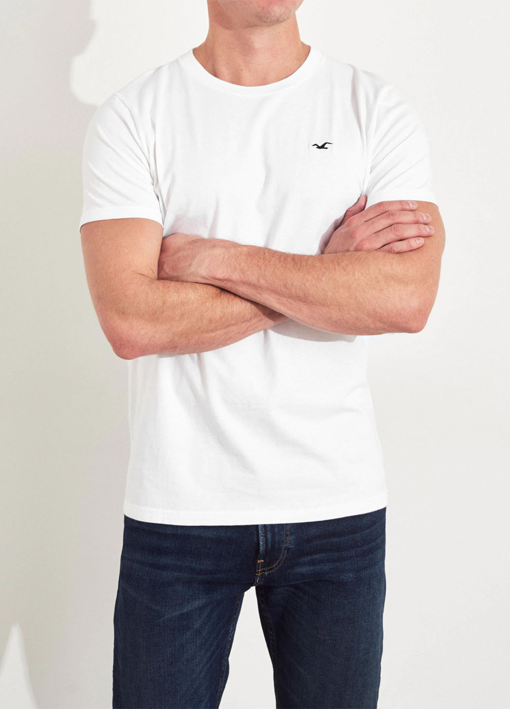 Белая футболка (3 шт.) Hollister
