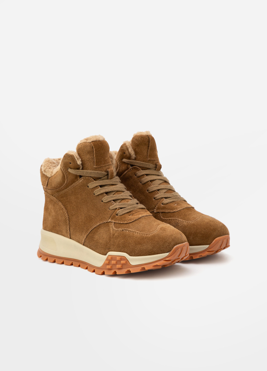 Зимние ботинки Respect без декора из натуральной замши