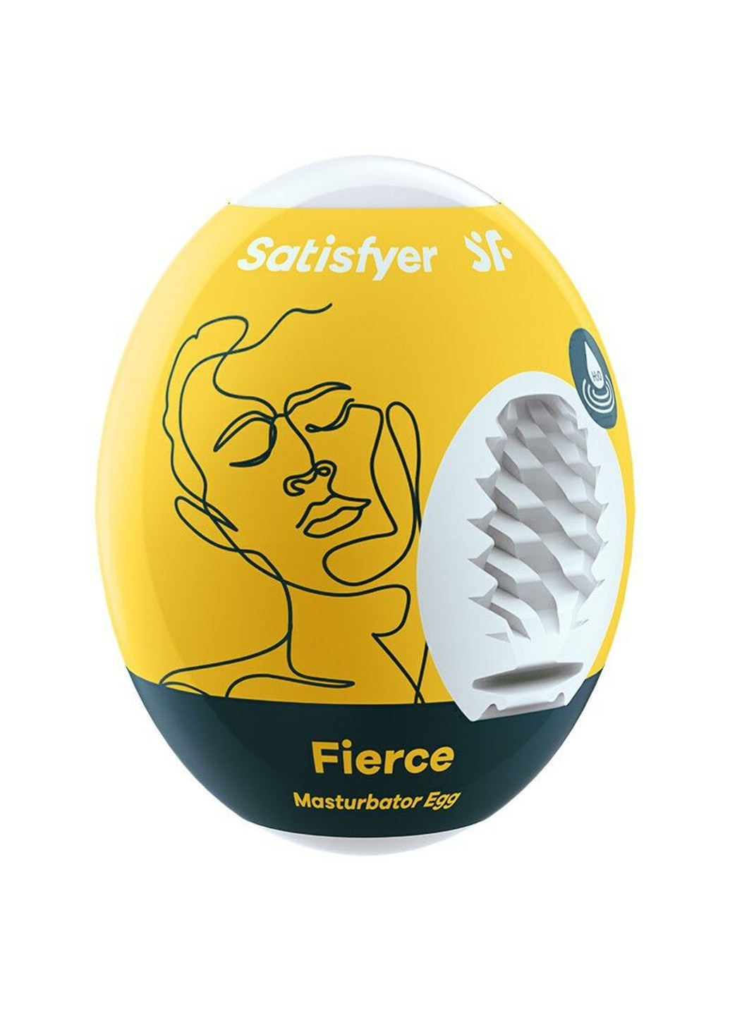 Самозмащувальний мастурбатор-яйце Egg Fierce, одноразовий, не вимагає мастила Satisfyer (252607241)