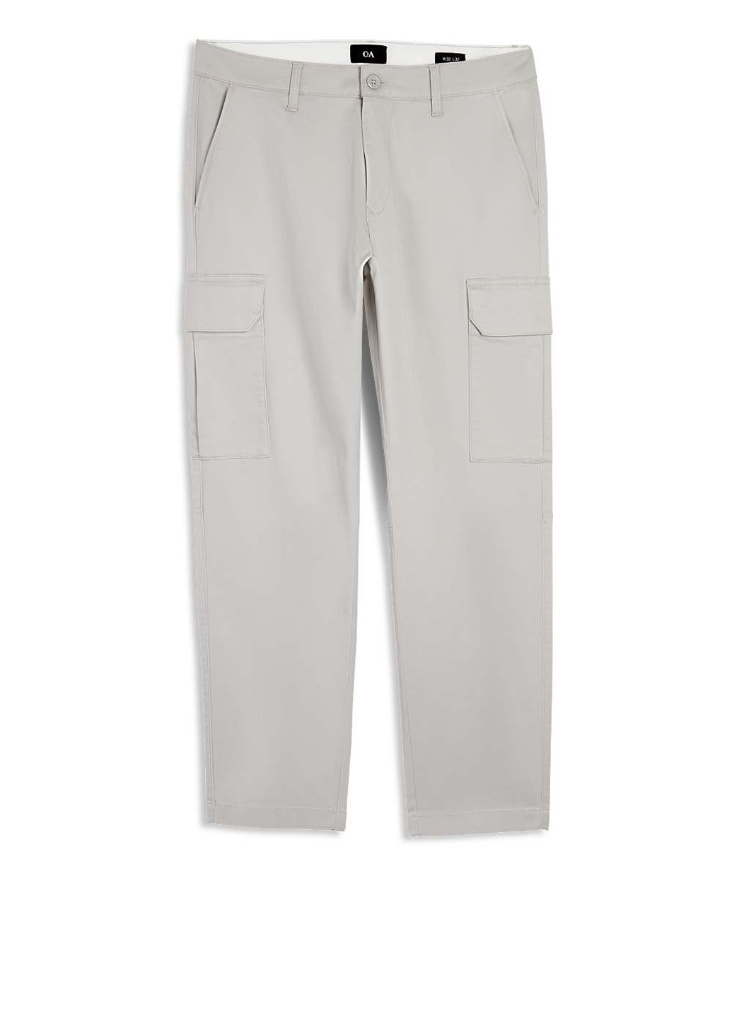 Серо-зеленые кэжуал демисезонные карго брюки C&A