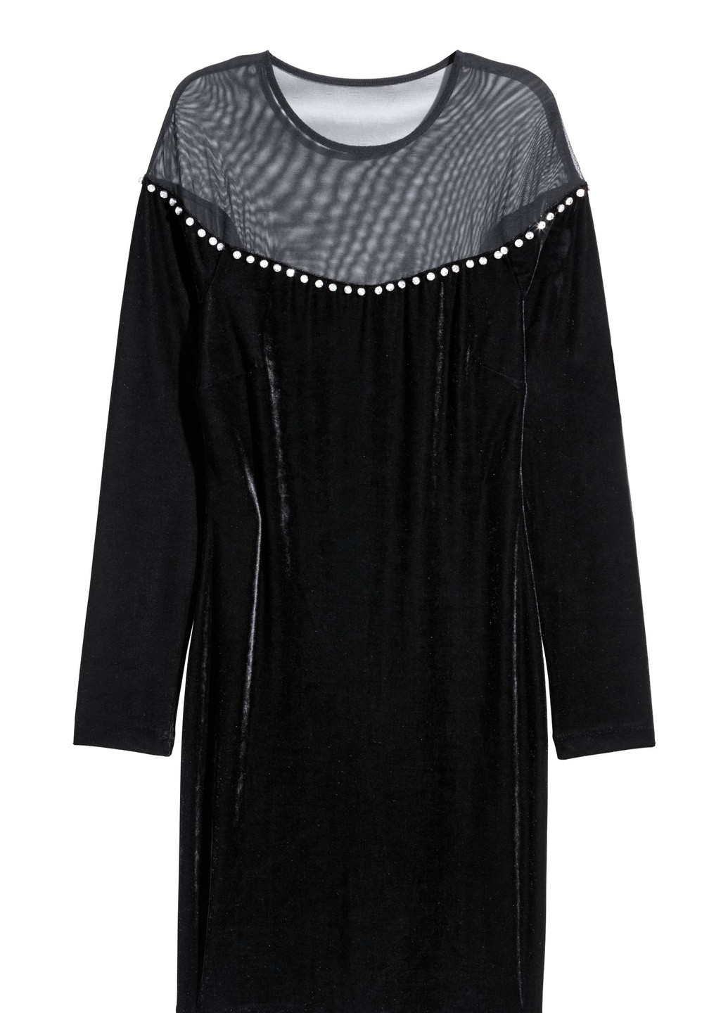 Черное кэжуал платье H&M однотонное