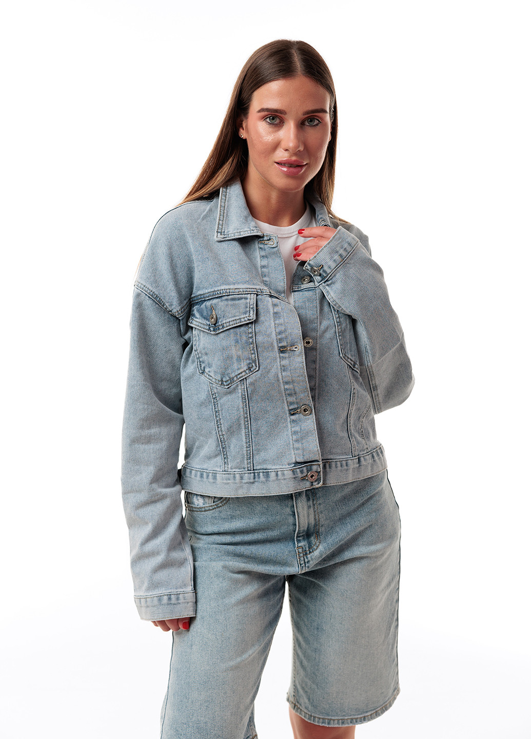 Блакитна демісезонна куртка Icon