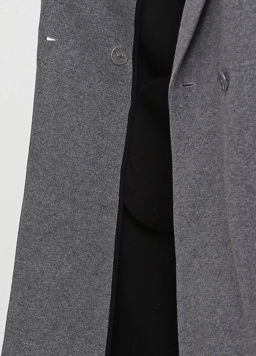 Темно-серое демисезонное Пальто двубортное Vero Moda
