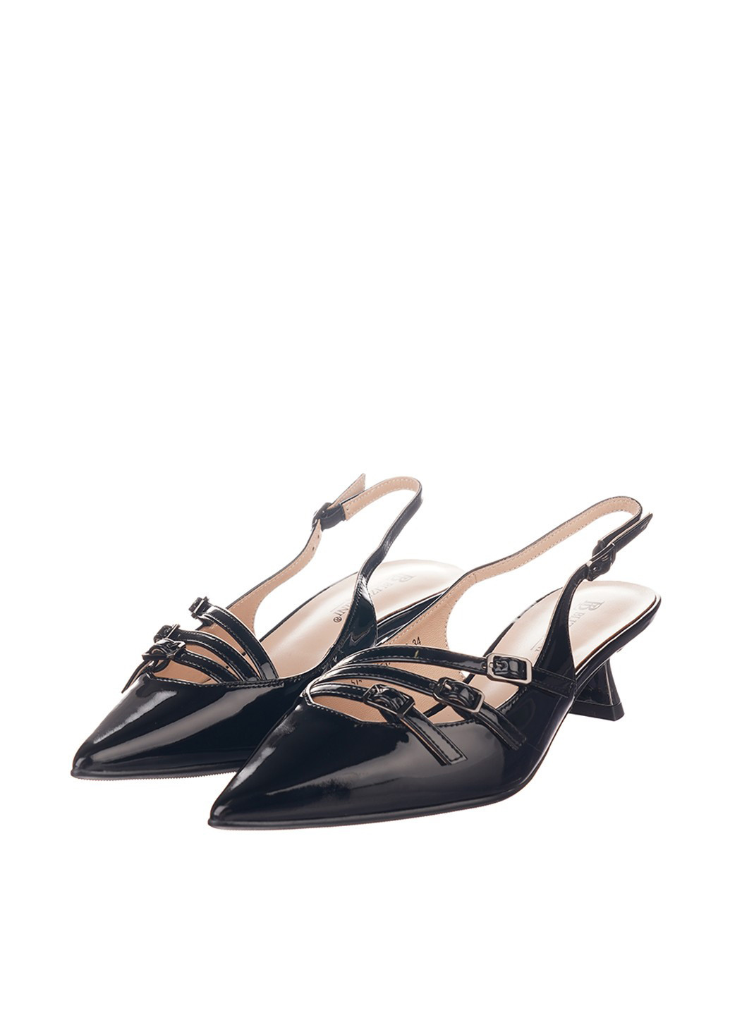 Blizzarini Туфли слингбеки черный з натуральная кожа, украина — лето (328609243)