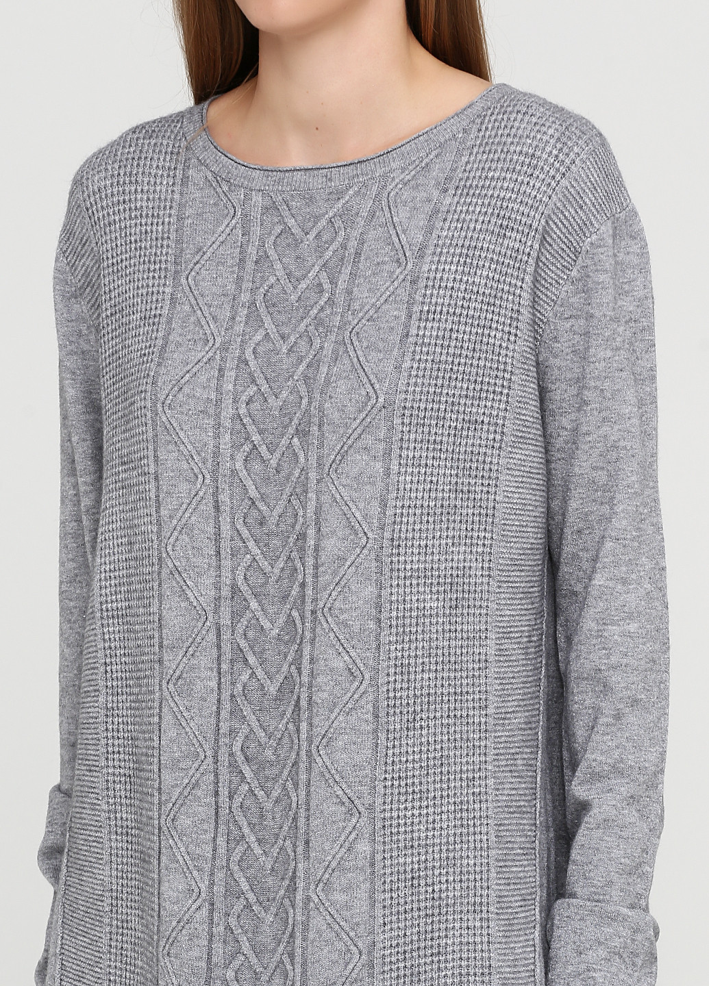 Серое кэжуал платье оверсайз Louise Orop однотонное