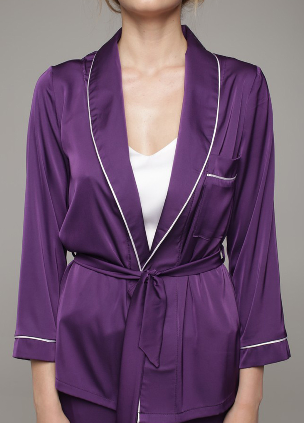 Жакет Lavana Fashion з довгим рукавом темно-фіолетовий кежуал