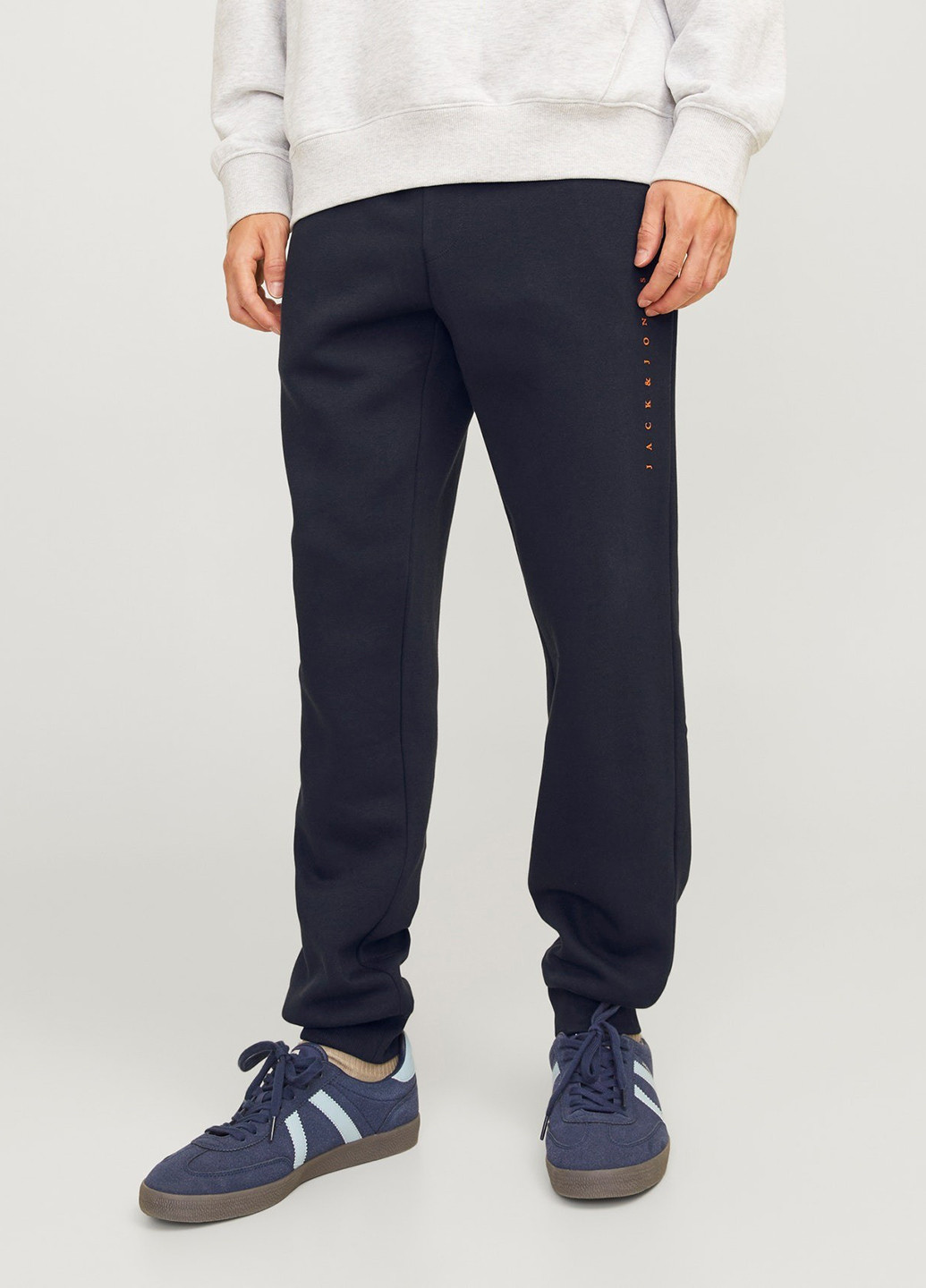 Темно-синие спортивные, кэжуал демисезонные джоггеры брюки Jack & Jones