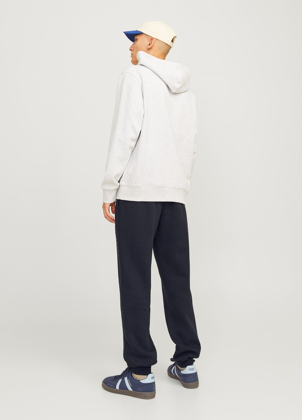 Темно-синие спортивные, кэжуал демисезонные джоггеры брюки Jack & Jones