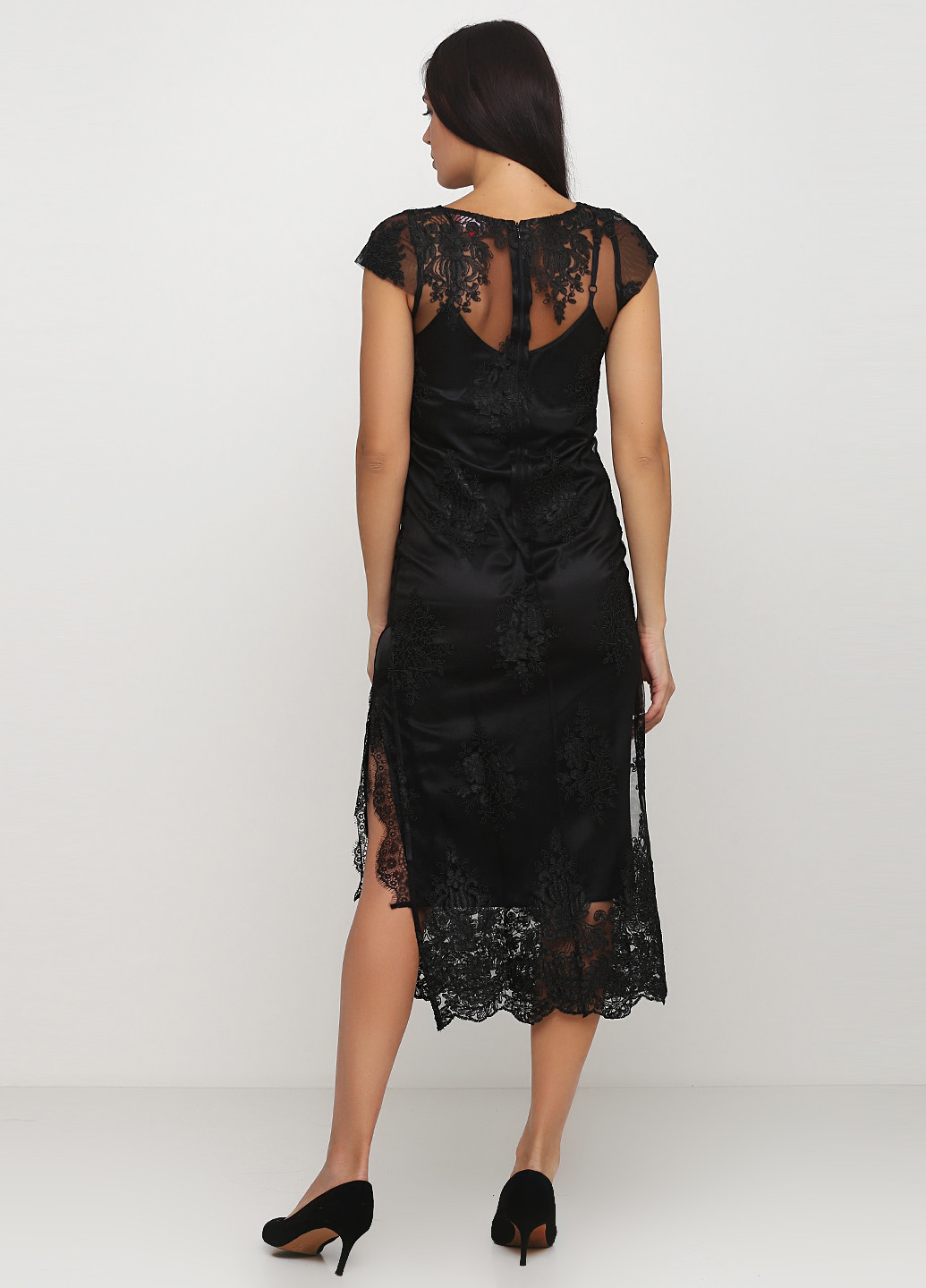Чорна коктейльна плаття, сукня Andre Tan однотонна