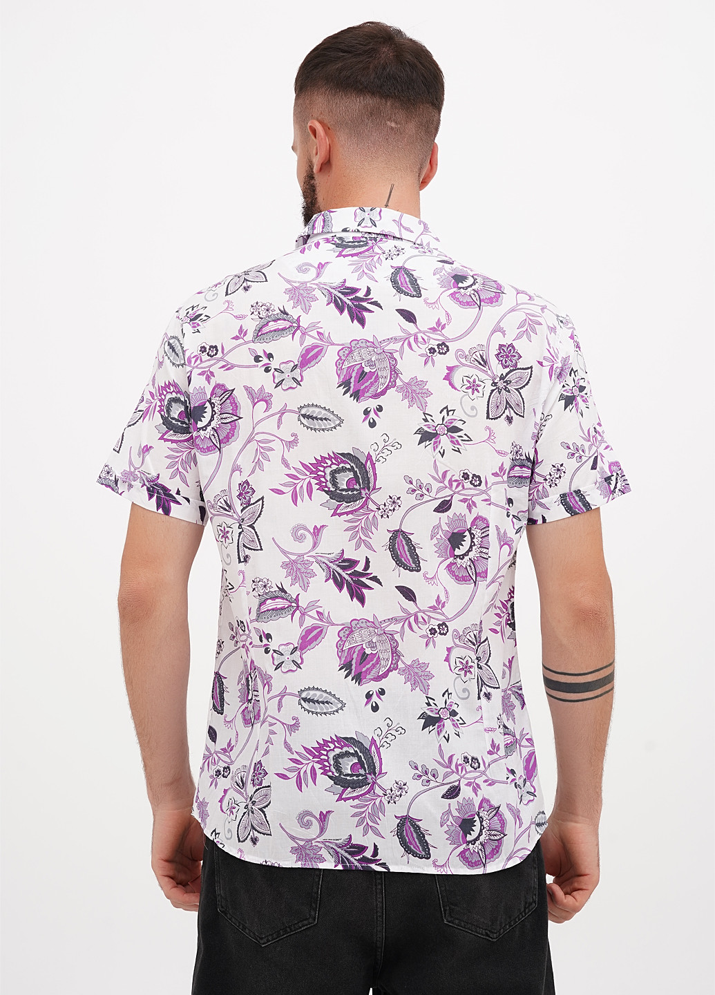 Цветная кэжуал рубашка с цветами WELLBRED