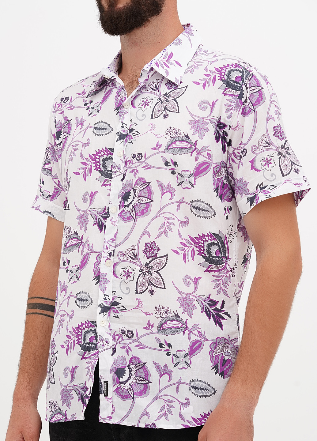 Цветная кэжуал рубашка с цветами WELLBRED