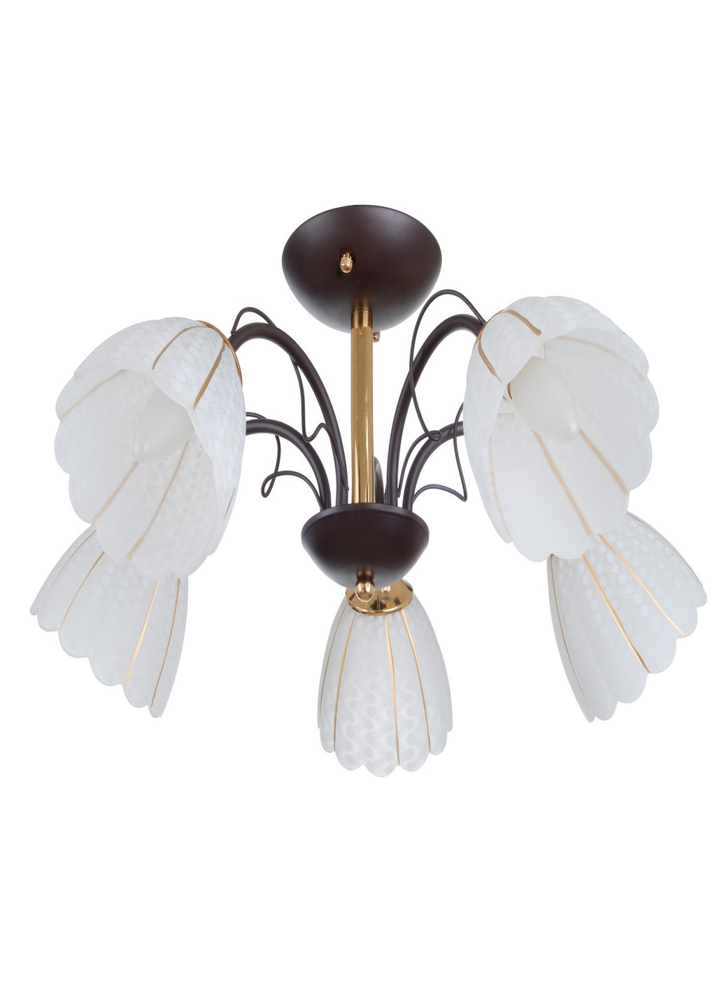 Люстра LK-679S/5 E27 BK+FG Brille (186800049)