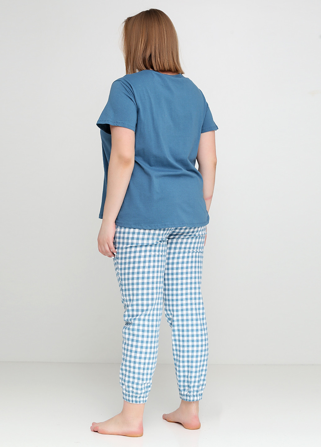 Голубая всесезон пижама (футболка, брюки) Women'secret