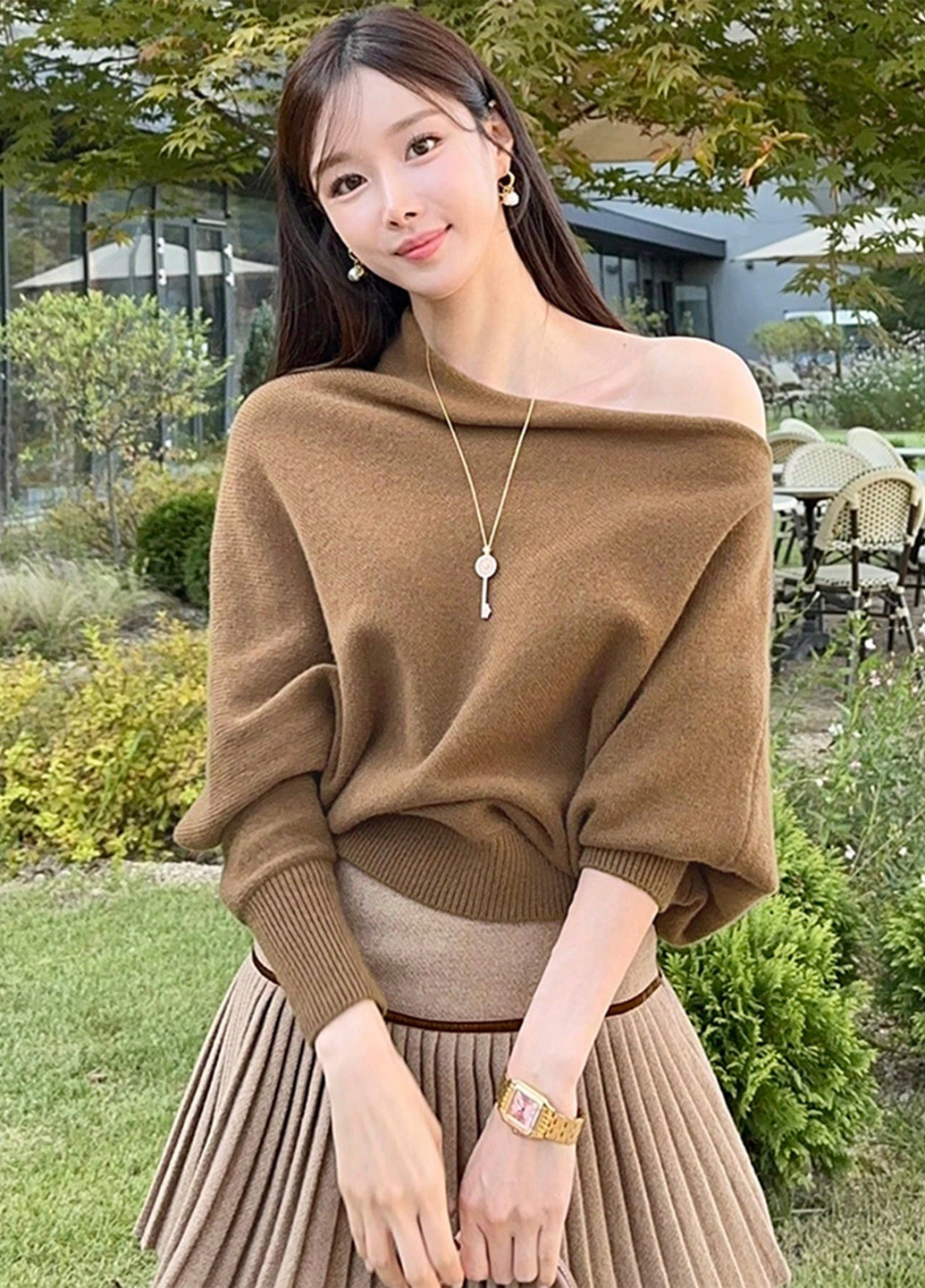 Светло-коричневый демисезонный свитер Dazy