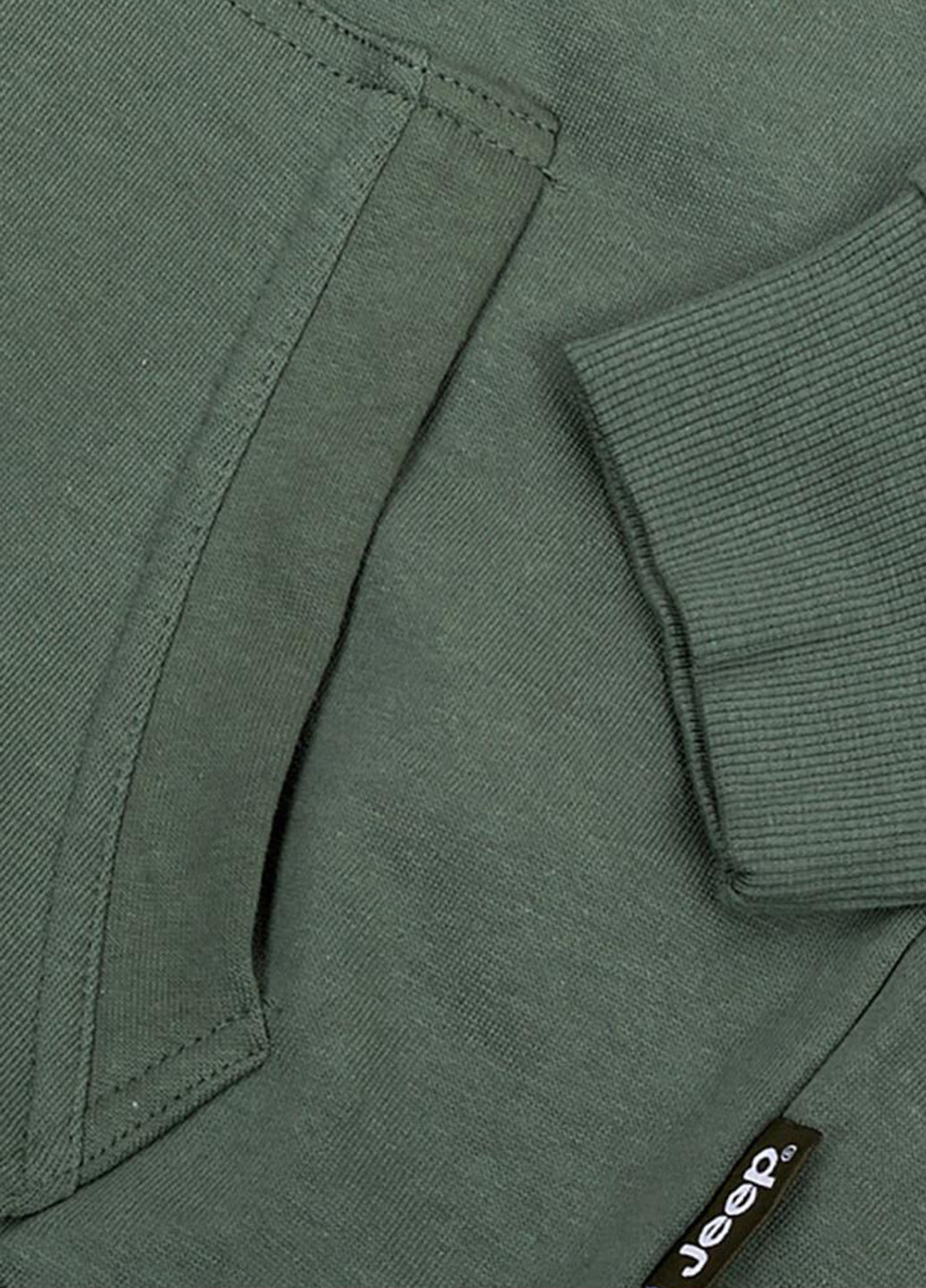 Толстовка HOODED SWEATSHIRT FULL ZIP Sleeve Embroidery O102571-E850 Jeep JEEP HOODED SWEATSHIRT FULL ZIP Sleeve Embroidery (321505870)