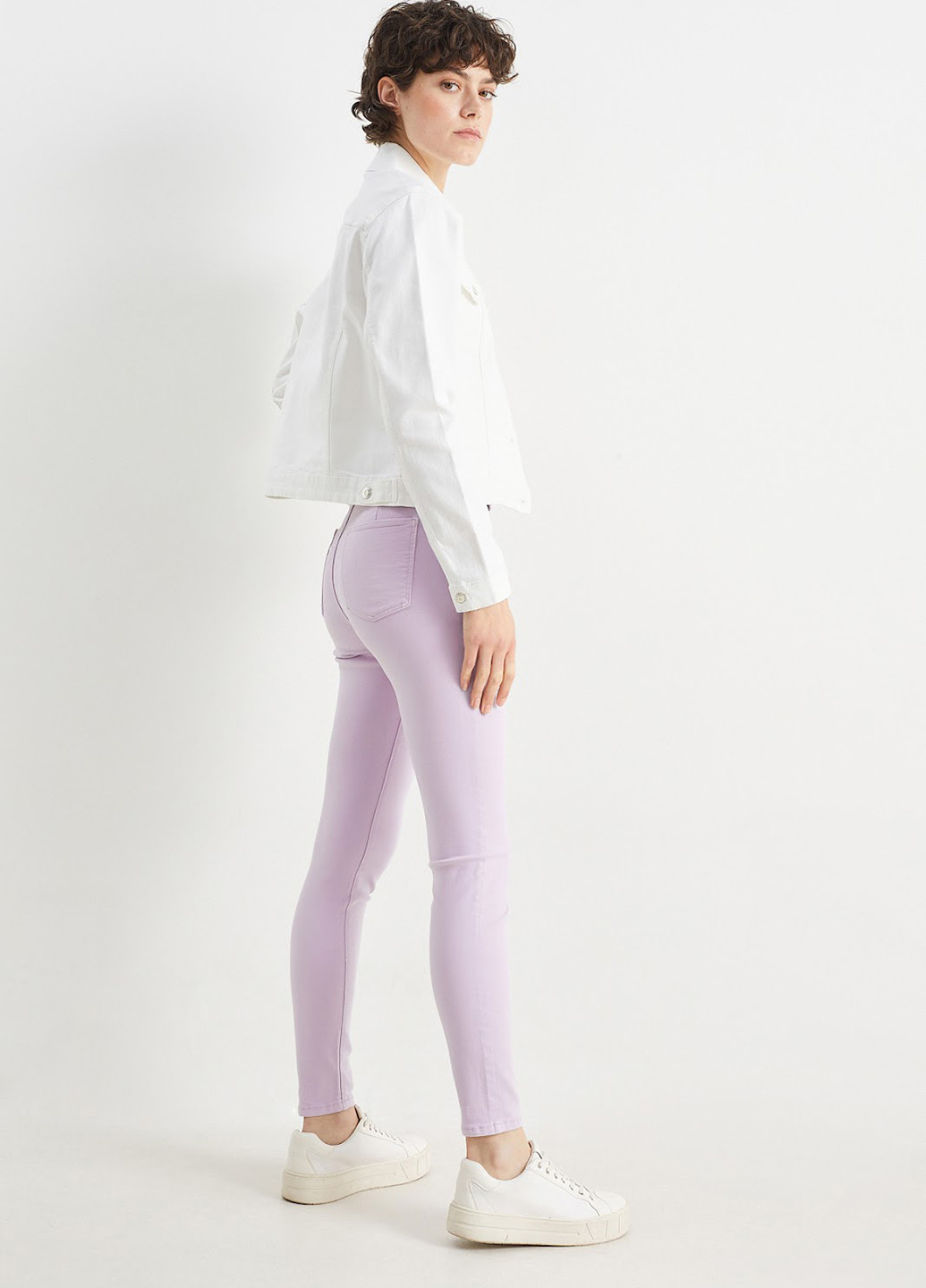 Сиреневые демисезонные джеггинсы C&A