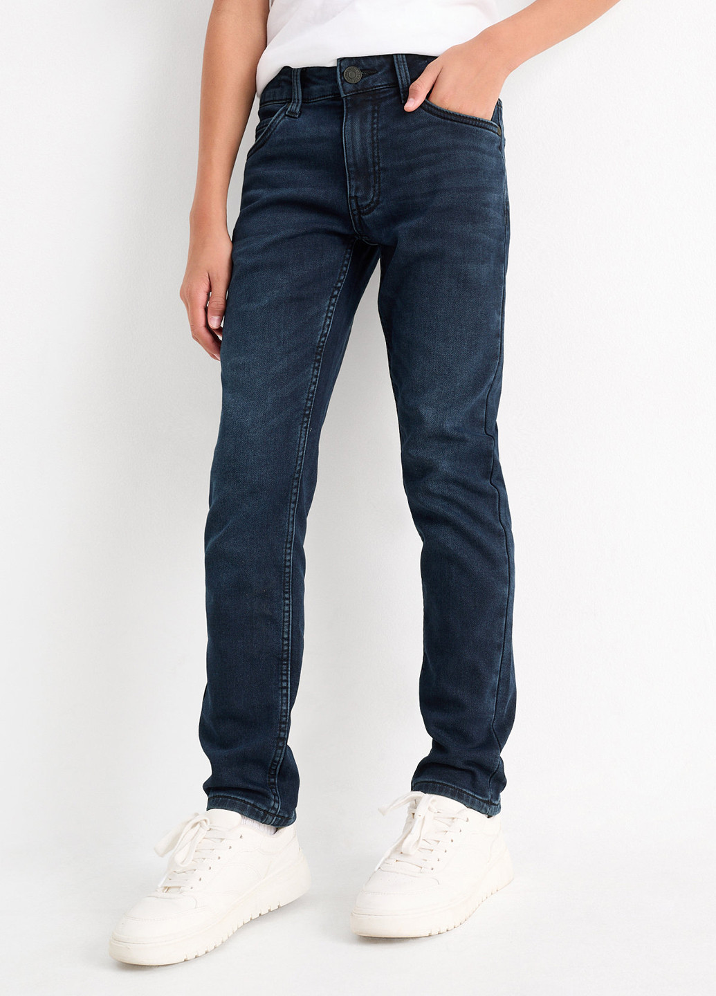 Темно-синие демисезонные скинни джинсы C&A