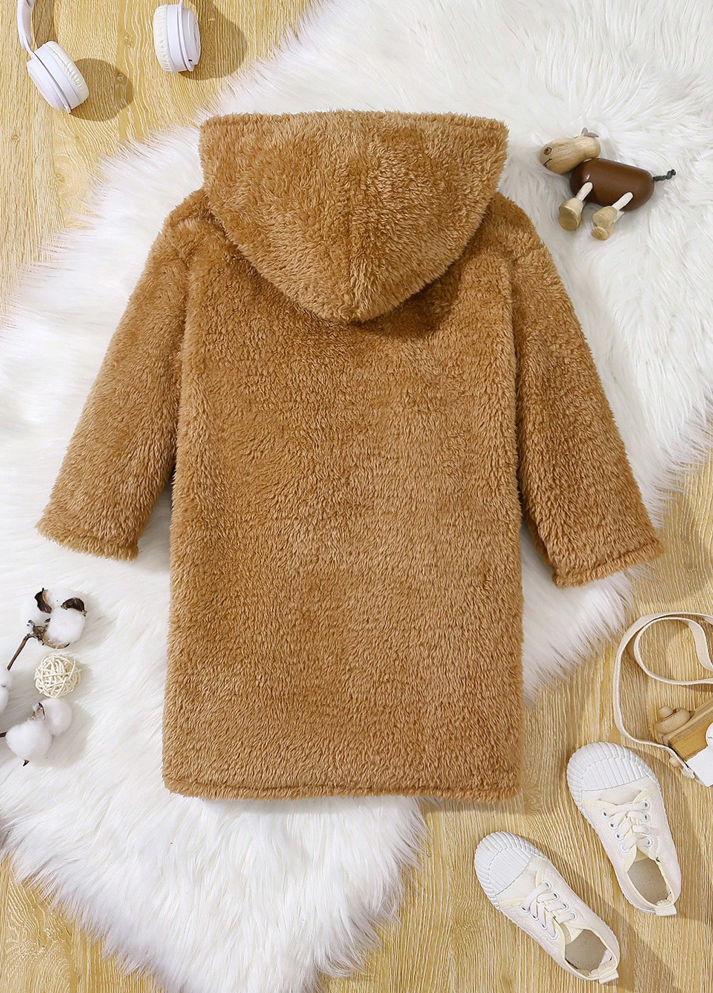 Пісочне демісезонне Пальто однобортне SHEIN