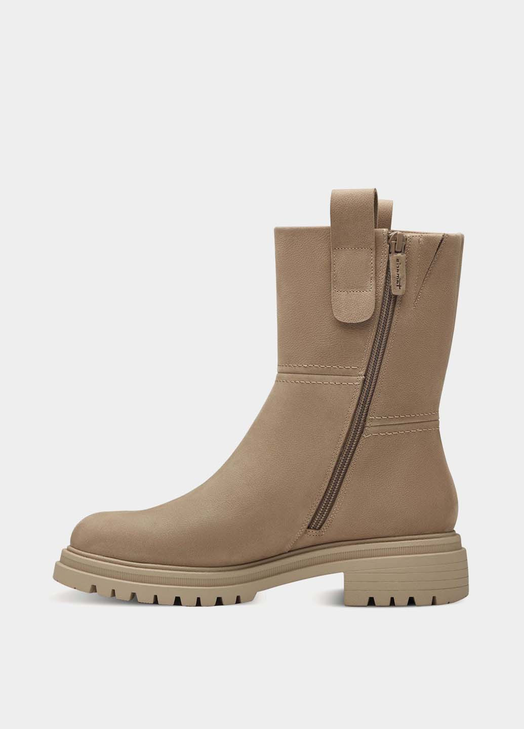 Бежевые осенние полусапоги Tamaris