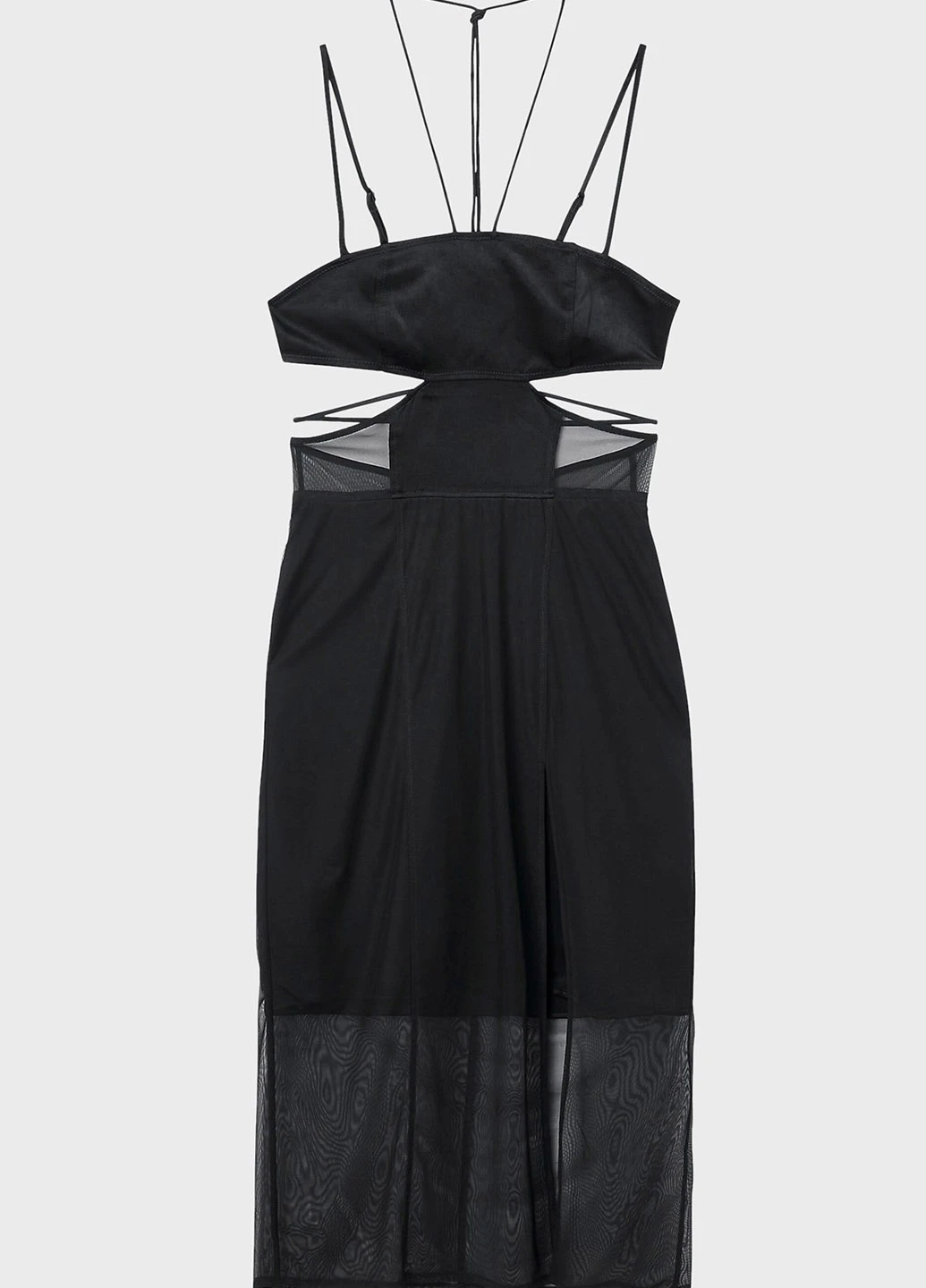 Черное вечернее платье Calvin Klein Jeans однотонное