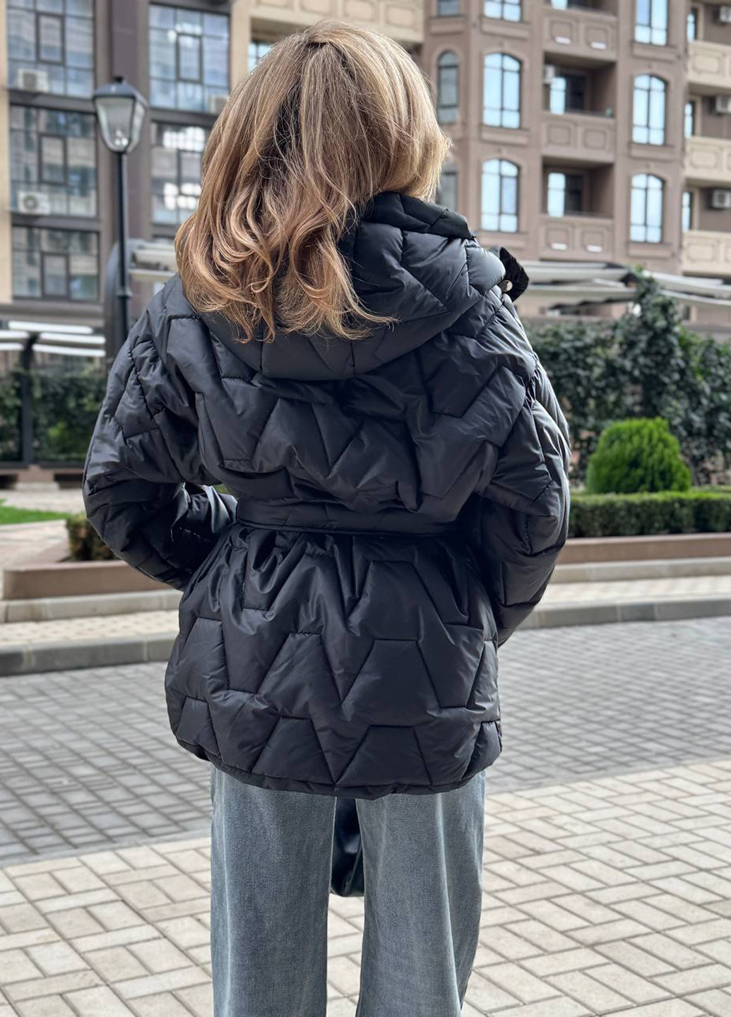 Чорна демісезонна куртка No Brand