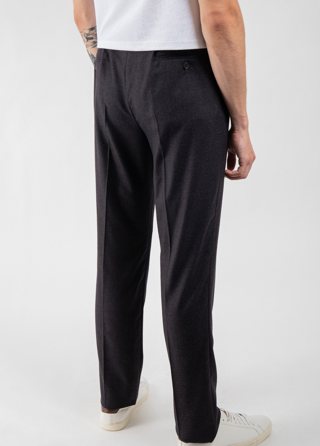 Темно-сірі вовняні штани Emporio Armani (238364665)