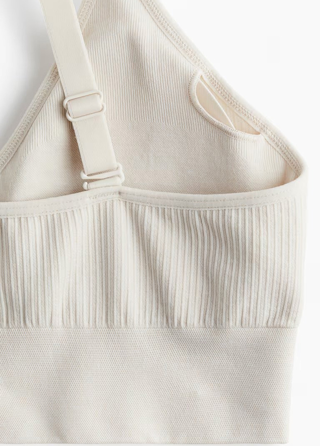 Кремовий топ бюстгальтер H&M без кісточок поліестер