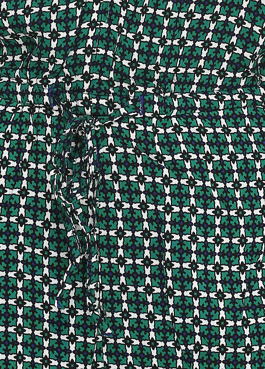 Комбинезон H&M комбинезон-шорты геометрический зелёный кэжуал