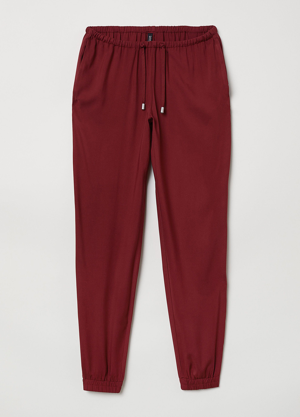 Бордовые кэжуал демисезонные галифе брюки H&M