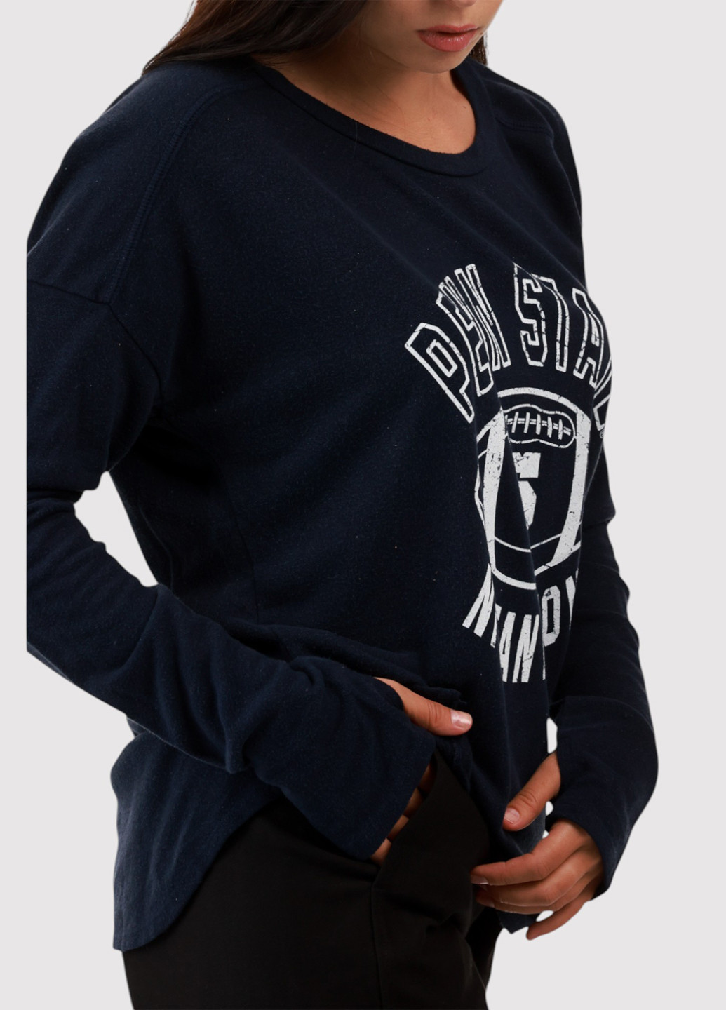 Темно-синій світшот Blue 84 напис без декору (359854790)