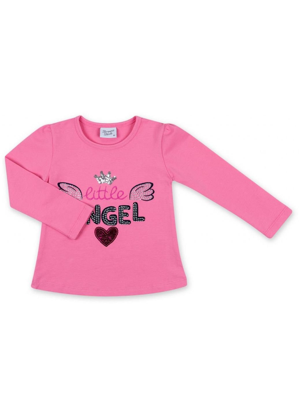 Темно-синий демисезонный набор детской одежды кофта с брюками "little angel" (8261-116g-blue-pink) Breeze
