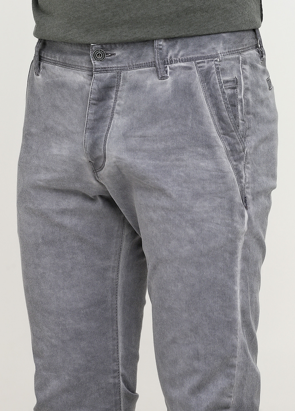 Серые демисезонные зауженные джинсы Q/S by S.Oliver
