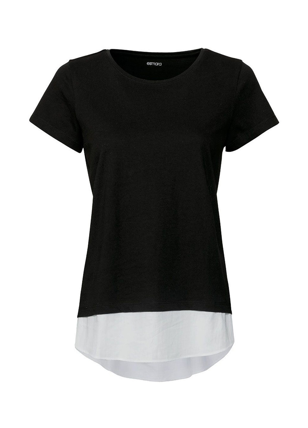 Черно-белая всесезон футболка Esmara